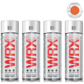 4X WRX Flat Orange Spray Paint 400ml Spray Paint